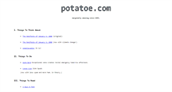Desktop Screenshot of potatoe.com